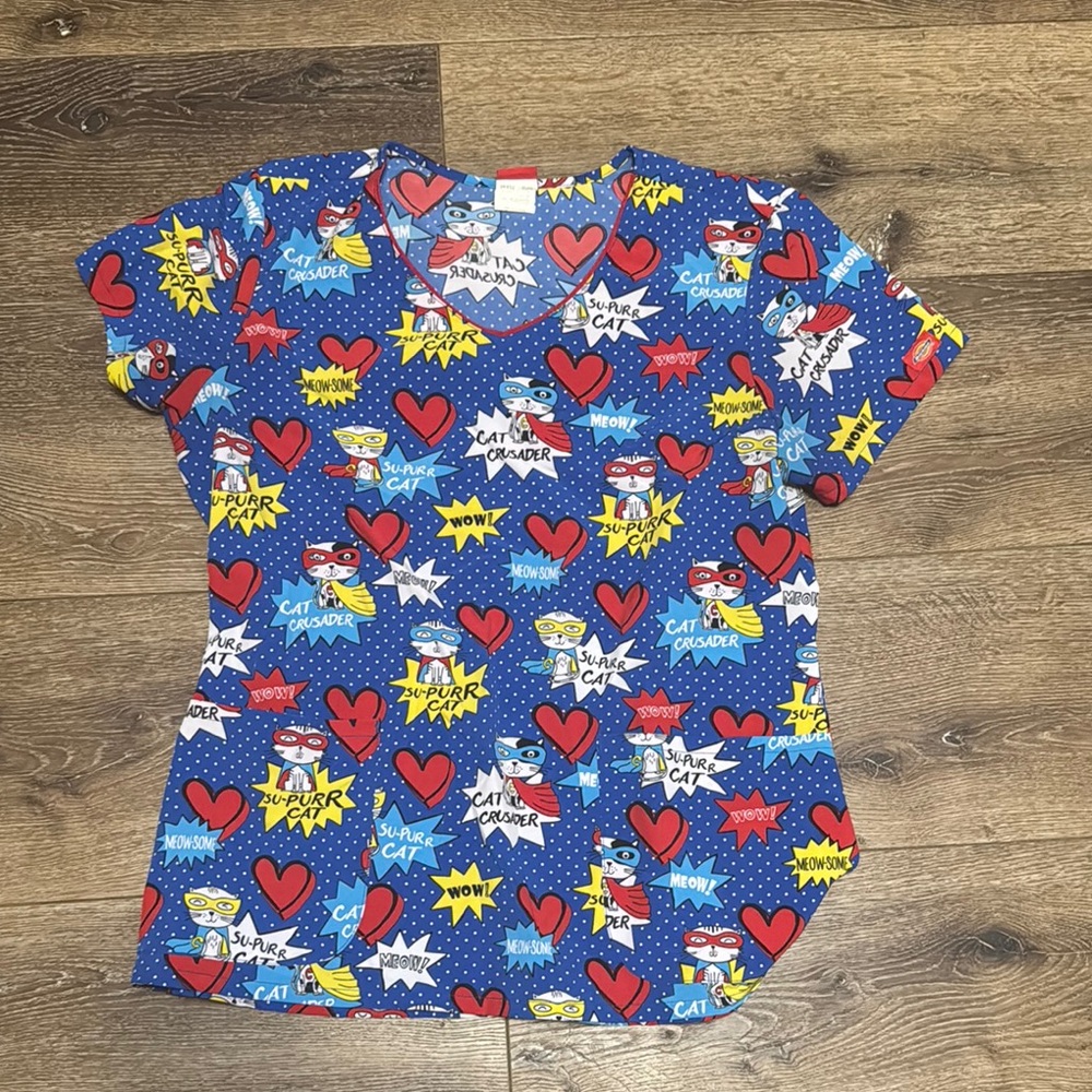 Dickies scrub top cats large‎